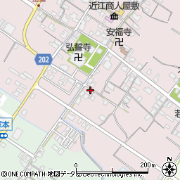 滋賀県東近江市五個荘金堂町549-3周辺の地図