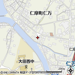 島根県大田市仁摩町仁万上本1523-3周辺の地図