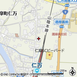 島根県大田市仁摩町仁万上本811周辺の地図