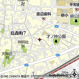 愛知県名古屋市中村区烏森町8丁目1015周辺の地図