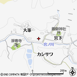 愛知県豊田市小峯町周辺の地図