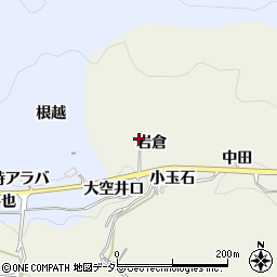 愛知県豊田市富岡町岩倉周辺の地図