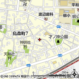 愛知県名古屋市中村区烏森町8丁目1014周辺の地図