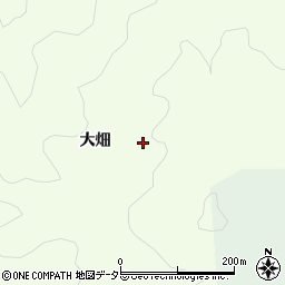 愛知県豊田市二タ宮町大畑周辺の地図