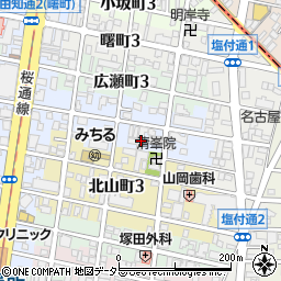 愛知県名古屋市昭和区雪見町3丁目12周辺の地図