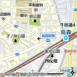 愛知県名古屋市中村区烏森町8丁目601周辺の地図