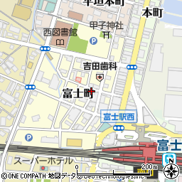 静岡県富士市富士町10-16周辺の地図