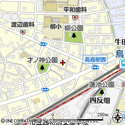 愛知県名古屋市中村区烏森町8丁目705周辺の地図
