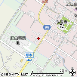 滋賀県東近江市五個荘金堂町935周辺の地図