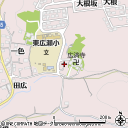 愛知県豊田市東広瀬町大根坂周辺の地図