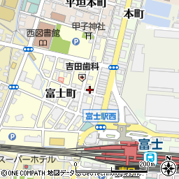 静岡県富士市富士町17-2周辺の地図