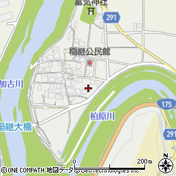 兵庫県丹波市氷上町稲継周辺の地図