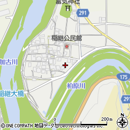 兵庫県丹波市氷上町稲継周辺の地図