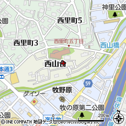 愛知県名古屋市名東区西山台607周辺の地図