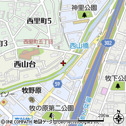 愛知県名古屋市名東区西山台916-1周辺の地図
