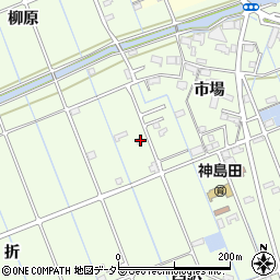 愛知県津島市中一色町市場47周辺の地図