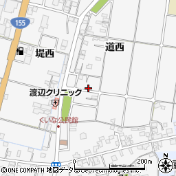愛知県愛西市佐屋町道西199周辺の地図