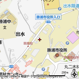 小湊鉄道株式会社　バス部・勝浦車庫周辺の地図