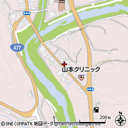 京都府京都市右京区京北周山町（中ケ市）周辺の地図
