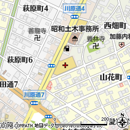 ＤＣＭ川原店周辺の地図