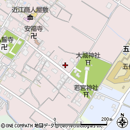 滋賀県東近江市五個荘金堂町212周辺の地図