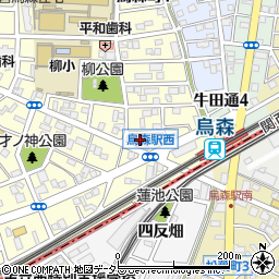 愛知県名古屋市中村区烏森町1丁目106周辺の地図