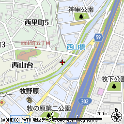 愛知県名古屋市名東区西山台916周辺の地図