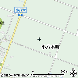 滋賀県東近江市小八木町周辺の地図