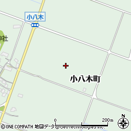 滋賀県東近江市小八木町周辺の地図