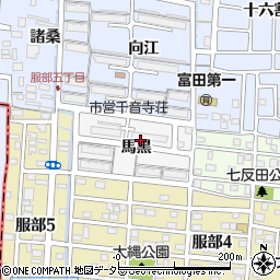 愛知県名古屋市中川区富田町大字服部周辺の地図