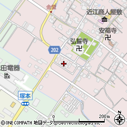 滋賀県東近江市五個荘金堂町595-10周辺の地図