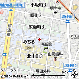 愛知県名古屋市昭和区雪見町周辺の地図