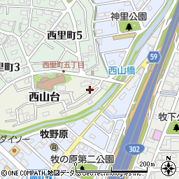 愛知県名古屋市名東区西山台719周辺の地図