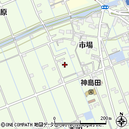 愛知県津島市中一色町市場64周辺の地図