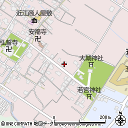 滋賀県東近江市五個荘金堂町211周辺の地図