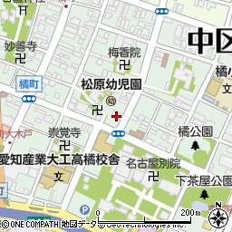 愛知県名古屋市中区橘周辺の地図