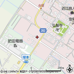 滋賀県東近江市五個荘金堂町934周辺の地図