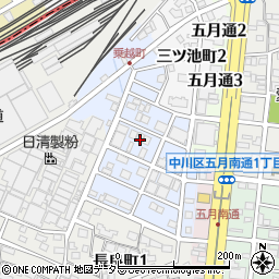 愛知県名古屋市中川区乗越町周辺の地図