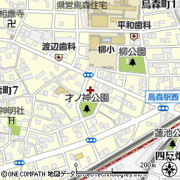 愛知県名古屋市中村区烏森町8丁目714周辺の地図