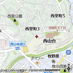 愛知県名古屋市名東区西山台107周辺の地図