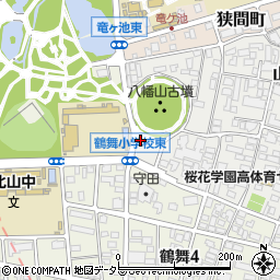 鶴舞公園トイレ１周辺の地図