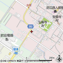 滋賀県東近江市五個荘金堂町595-12周辺の地図