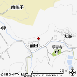 愛知県豊田市小峯町前田周辺の地図