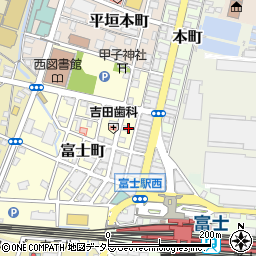 静岡県富士市富士町17周辺の地図
