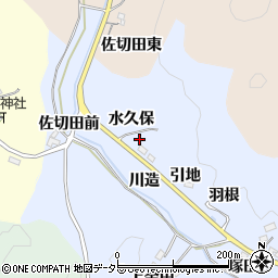 愛知県豊田市足助白山町川造周辺の地図
