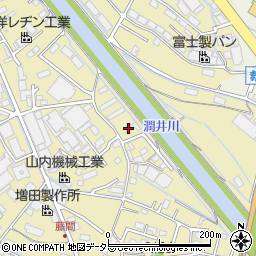 静岡県富士市蓼原1110-1周辺の地図