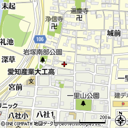 愛知県名古屋市中村区岩塚町郷中39周辺の地図