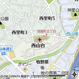 愛知県名古屋市名東区西山台701周辺の地図