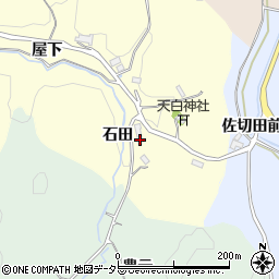 愛知県豊田市栃ノ沢町石田周辺の地図