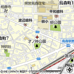 愛知県名古屋市中村区烏森町8丁目716周辺の地図